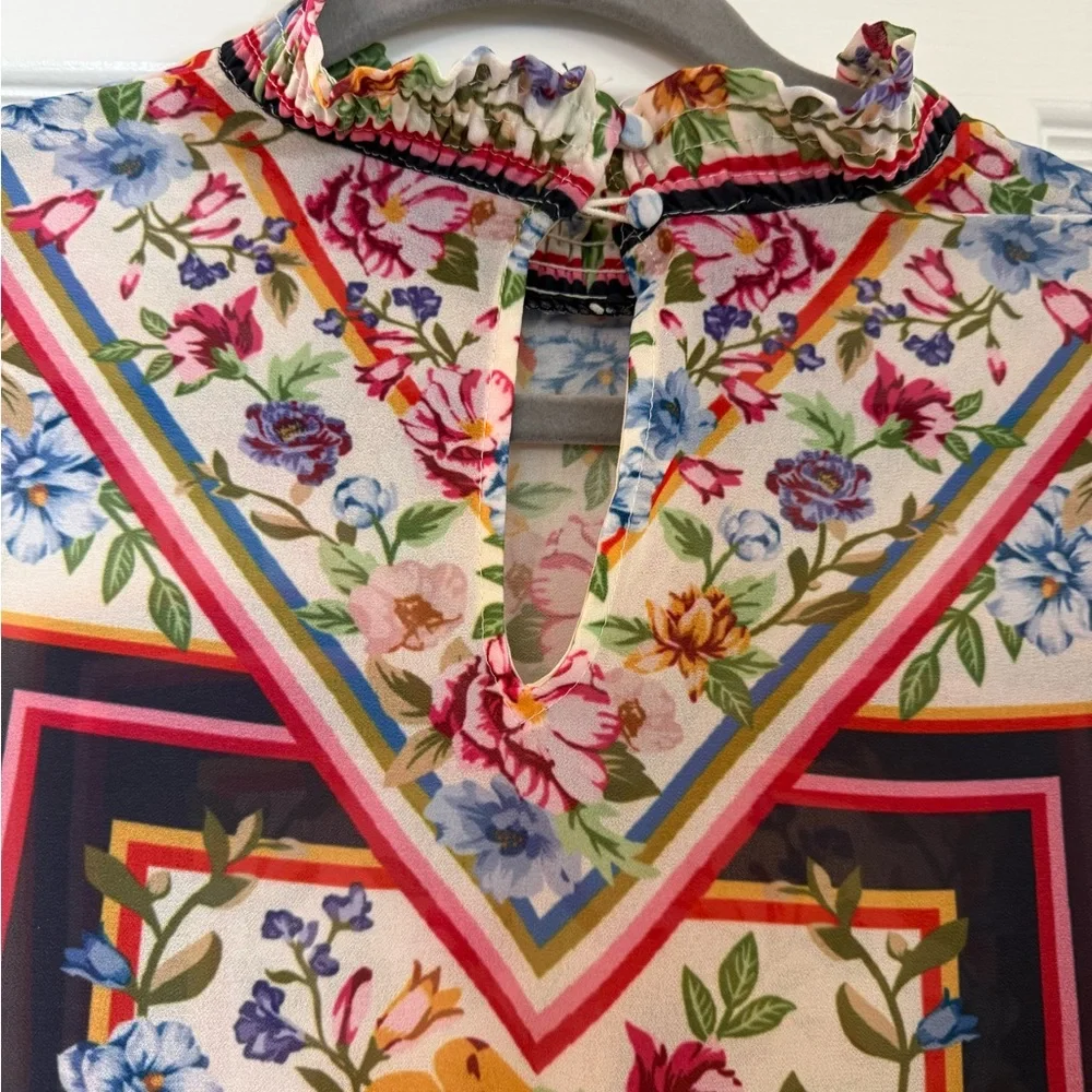 Jealous Tomato Floral Print Blouse - Multicolor - Picture 6 of 8